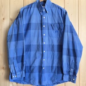 Cinch Western Blue Plaid Button Down Long Sleeve Shirt Mens XL